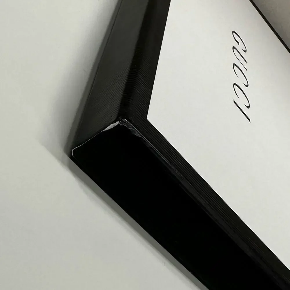 Gucci | Square Flat Gift Box | Black/White | L0.75 x W9.75 x H9.75 inch
